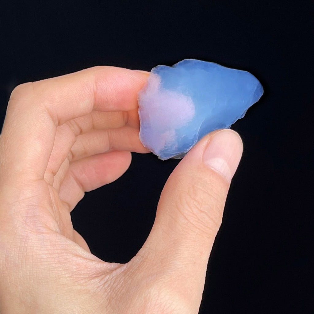 Aerogel Chunks with Dome Glass Display Bottle - Hydrophobic "Frozen Smoke" The Lightest Solid