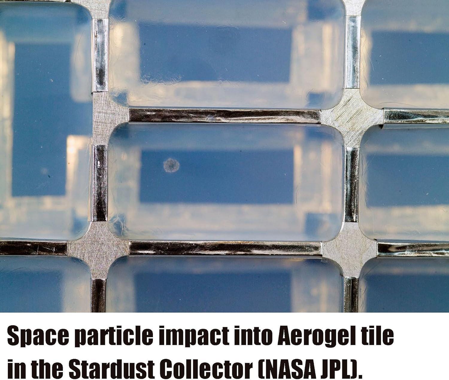 Aerogel - The Lightest Material on Earth "Frozen Smoke" (Chunks, High Purity, Silica-Based) 75-70-120mm-box