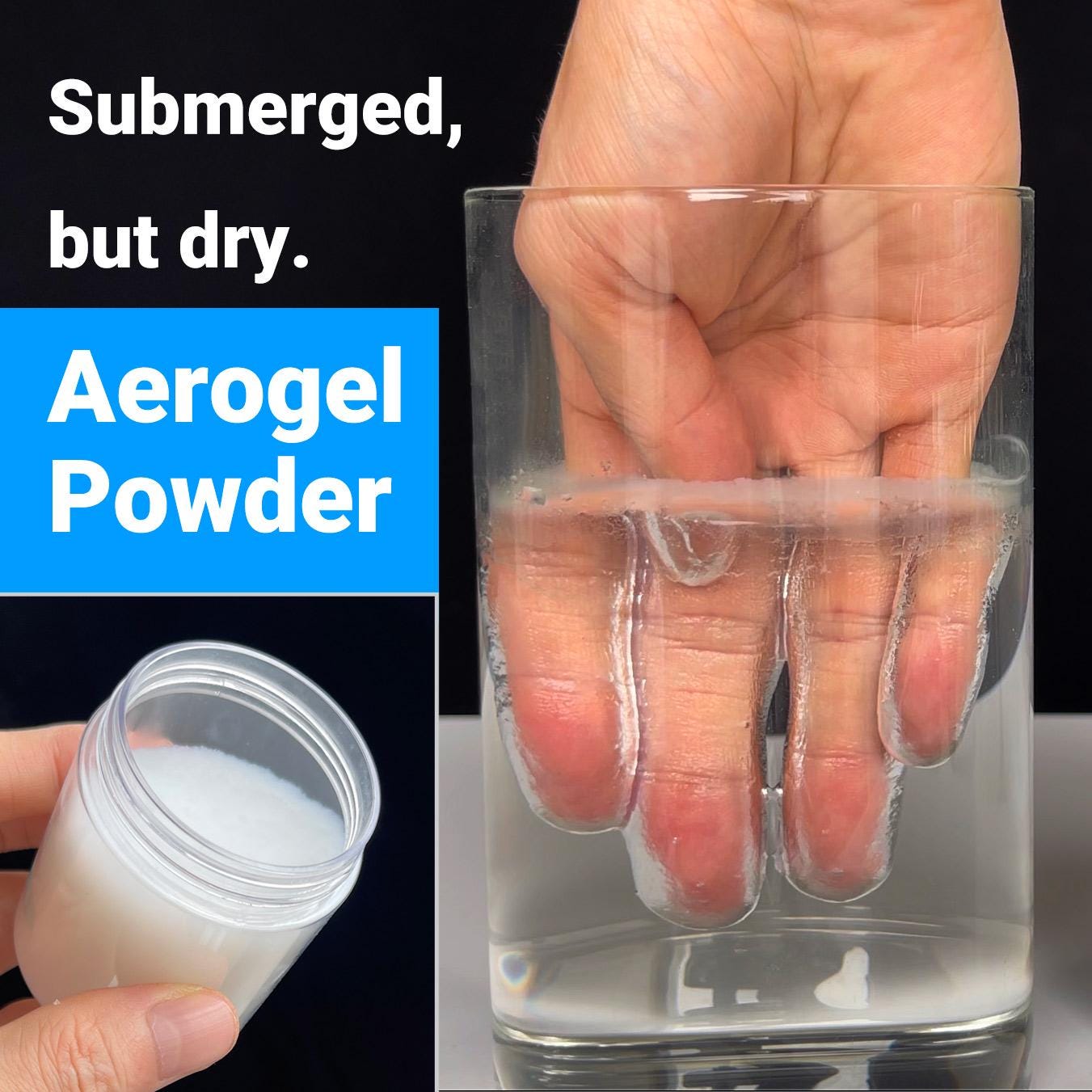 Aerogel Powder – Superhydrophobic, Water Repellent, Lightweight Nano Material (STEM)