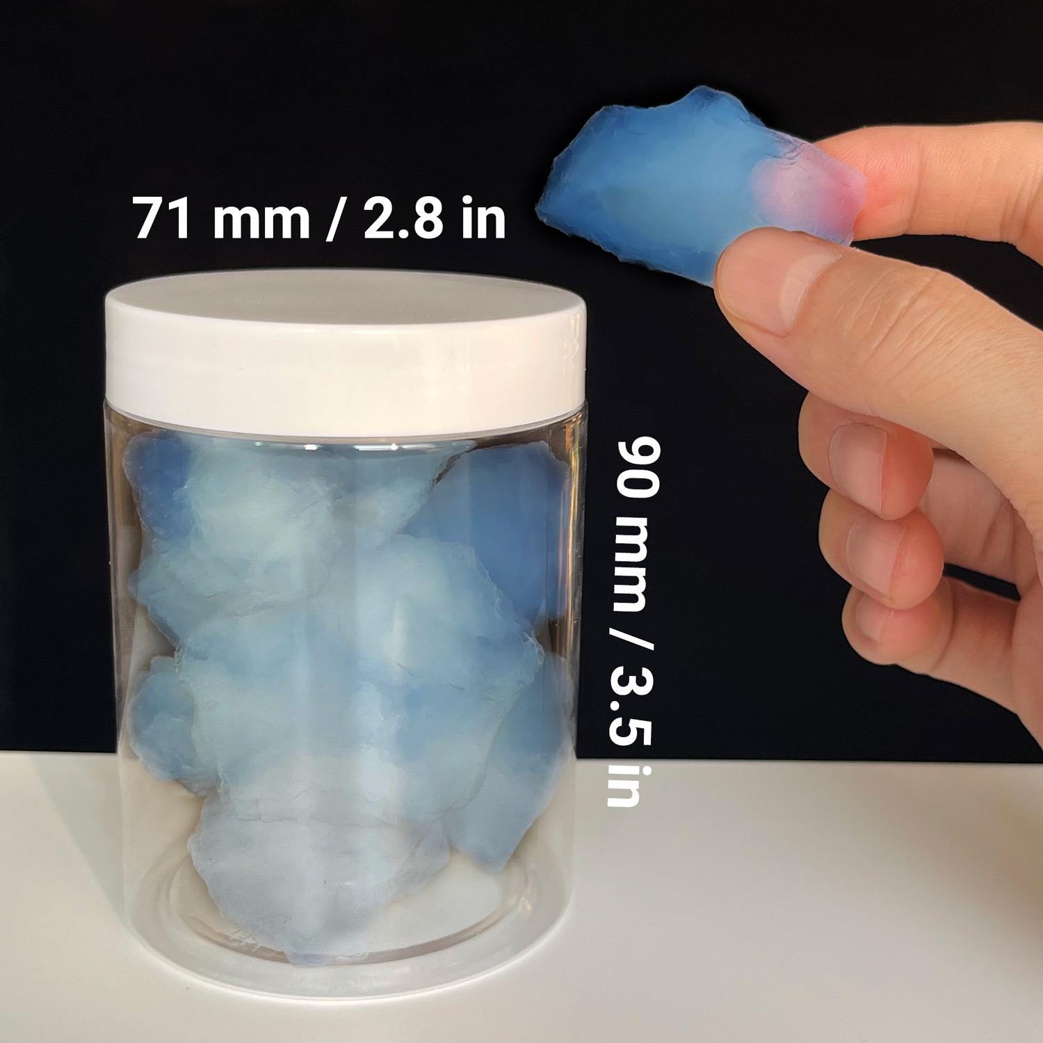 Aerogel with bottle D71 H90mm - Lightest Solid on Earth, Frozen Smoke, STEAM Science Toy