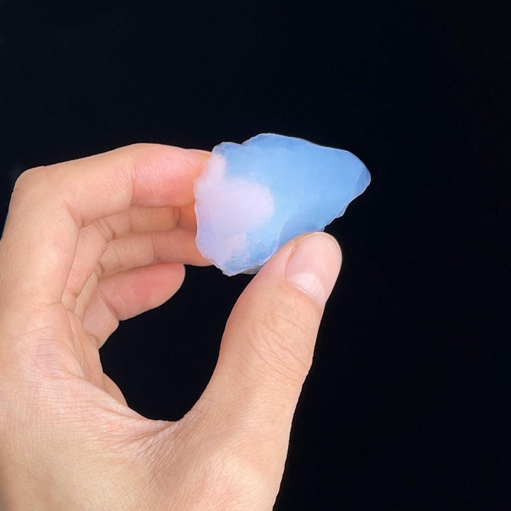 Aerogel Chunks with Dome Glass Display Bottle - Hydrophobic "Frozen Smoke" The Lightest Solid